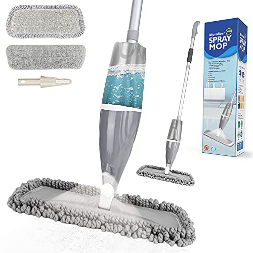 640ml Balai Lave Sol avec Vaporisateur,Aiglam Serpillière pour Nettoyage du Sol en Spray Balai de Pulvérisation Balai Haut de Gamme/Vadrouille (640ml)