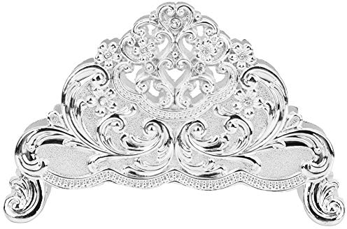 Servietten halter, Europa Stil Tisch Tissue Holder Servietten ständer Metall Kunsthandwerk Dekoration Hotel Restaurant Desktop Cafe Ornamente serviettenhalter(Silber)