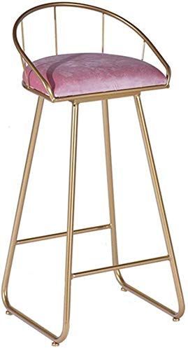 WLABCD Mode Frühstück Barhocker Bar Kinderstühle Cafe Barhocker Es Kann In Bar Eingesetzt Werden Wohnzimmer Küche Teegeschäft Einfach/Rosa / 65CM