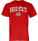 The Blue Brand NCAA Herren T-Shirt Ohio State Buckeyes Team Color Arching Over, Ohio State Buckeyes Rot, Größe XL