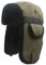 GIBZ Trapper Mütze Unisex Winter Wasserdicht Faux Pilot Cap Fleece Ohrenklappen Jagd Skimütze Grün One Size