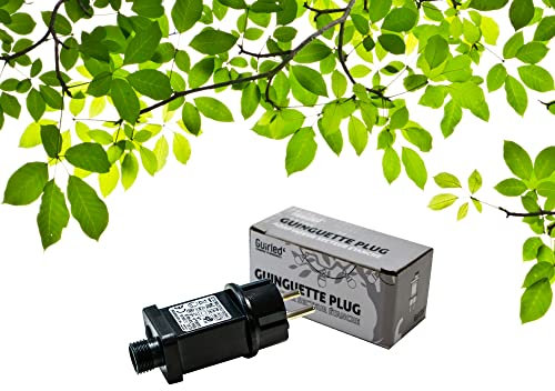GuirLED - Netzadapter 230 V für Lichterketten Guinguette Premium Wasserdicht IP44 – Verwenden Sie Ihre Lichterkette ohne Einschränkung der Akkulaufzeit – Schwarz