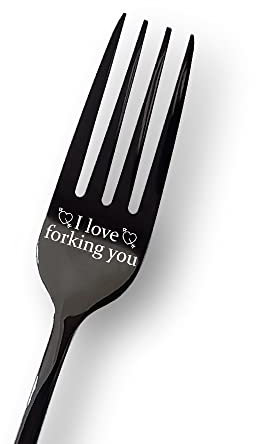 Valentines Day Gifts for Him Her, Gifts for Women Men, Anniversary Valentines Gifts I Love Forking You Dinner Forks,Couple Gifts Girlfriend Boyfriend for Women Men Birthday Wedding Funny Gifts