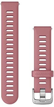 Garmin Schnellwechsel-Armband 18mm, passend für Venu 2S/ 3S, Vivoactive 4S, Vivomove 3S, Legacy Hero Rey/ Captain Marvel, Forerunner 255S/ 265S, Hellrosa