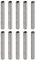 sourcing map 10 Stück M4 Innengewinde Dübelstift 6x40mm Anfasen Flacher Kohlenstoffstahl Zylindrischer Stift Bett Bücherregal Metall Geräte Industriestifte