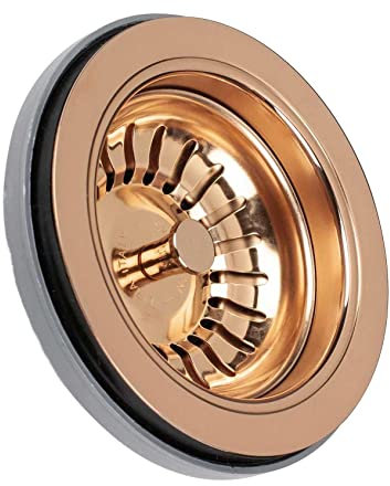 Papelera universal de baloncesto bronce pulido redondo ahorra espacio con rebosadero bronce satinado redondo