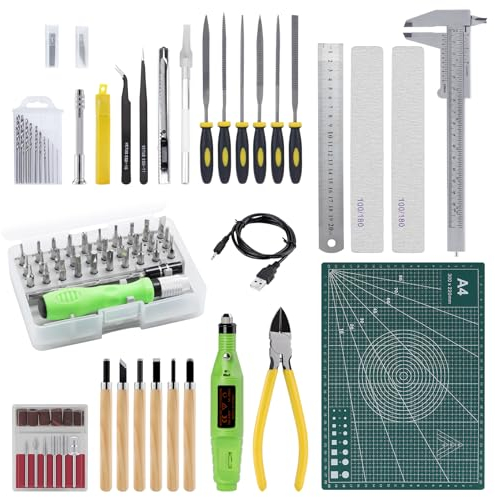 Coptiner 109 STÜCKE Gundam Modellierer Basic Tools, Gundam Modeler Grundwerkzeuge, Bastelset für Grundmodellbau Reparatur und Festsetzung