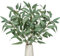 6PCS Kunststoff Pflanzen künstliche Eukalyptusblätter grün, 36'' Langer Stiel gefälschte Eukalyptuszweige, Faux Greenery Arrangement für Frühlingsdekoration, Heimdekoration, Housewarming, Vase Dekor