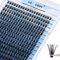 Wimpern Einzeln DIY Cluster Wimpern 0.07 D Curl Individuelle Wimpern Extensions Wimpernverlängerung Volume Wimpernbüschel Wimpern Hause GEMERRY Wimpern （50D-0.07D-8-16mix）