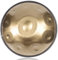 Eavnbaek Advanced Handpan Drum, 10 Note 22 Zoll in D-Moll 432Hz Stahl Hand Pan Drum, mit Softbag, 2 Handpan-Schlägel, Handtrommelständer, Wartungsöl und Reinigungstuch (Gold), (EBSD-10-GD)