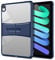 SSLQYLEE Case for iPad Mini 6 2021, Translucent Soft Back Case, Shockproof TPU Waterproof Protective Cover with Stand and Pen Holder for iPad Mini 6th Gen 8.3 Inch, Blue
