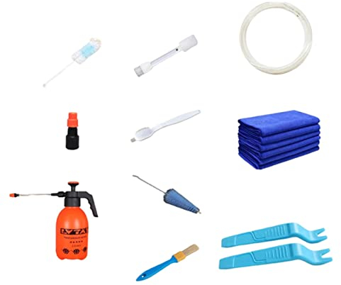 Kit de limpieza de aire acondicionado, 12 piezas, funda de limpieza de aire acondicionado, kit de limpieza de aire acondicionado dividido, kit de limpieza multifuncional