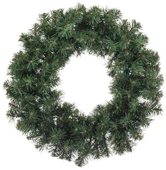 Weihnachtskranz künstlich undekoriert grün Narnia 50 cm zum Tisch und Aufhängen