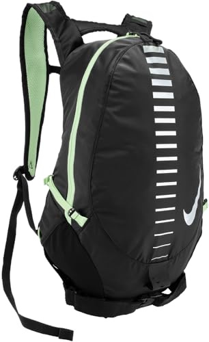 Nike Commuter Backpack 15L Backpack Laptop Backpack Everyday Work Travel Sport Backpack 15 Liters, Black/Vapor Green/Silver, One Size