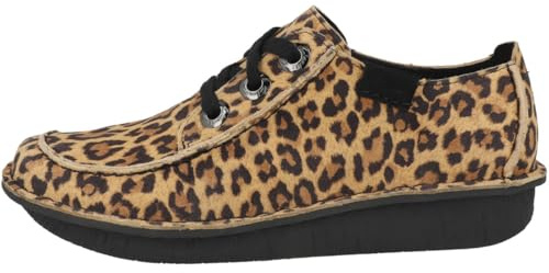 Clarks Womens Funny Dream -, Leopard Suede, 6 UK