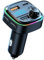 Transmetteur FM Bluetooth Voiture, Chargeur Double USB-C (5V/3.1A) & USB-B (12V-24V), Écran LED, Kit Mains Libres, Microphone Intégré, Lecteur MP3, Éclairage RGB, Compatible iOS & Android.