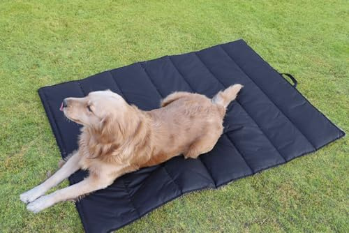CiCixixi wasserdichte Hundematte für Outdoor, Hundedecke für Unterwegs,Waschbares Hundebett, Antistatik, Hygienisch, Faltbar, Große Reisedecke für Haustier 120x70 cm