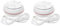 Tofficu 2 Pezzi mini lavatrice piccola lavatrice macchina lavatrice da viaggio piccolo minuscolo lavatrice portatile mini lavatrici Lavandini mini rondelle piccole lavatrici AbS bianca