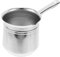 Veemoon cafetera de acero inoxidable tetera de campamento cafetera de camping cafetera espresso ergonómica pequeña cafetera espresso bote de goteo de café pequeña cafetera turca Plata