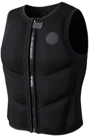 Schwimmweste mit high Auftrieb for Erwachsene, Neopren-Rettungsweste, verstellbare Wassersicherheitshilfe, for Kajakfahren, Schnorcheln und Paddleboarding(XXL)