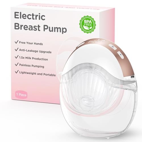Haokoo Milchpumpe Elektrisch Freihändig, Elektrische Milchpumpe Tragbar für mehr Privatsphäre, 1 Stück