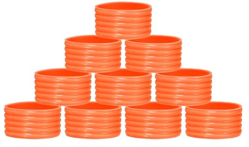 QUARKZMAN Tennisschläger Griffband Silikon Griffring Schlägerband Gummi Ring rutschfest Überband Fix Ringe für Tennisschlägergriffe Badminton Squash Griff, Fuchsia