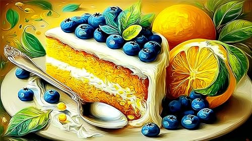 Kuchen Puzzles 1000 Teile Schwer Spielzeug Lernspiel Impossible Herausforderungsspielzeug für Erwachsene und Kinder ab 14 Jahren 75x50cm/1000pcs
