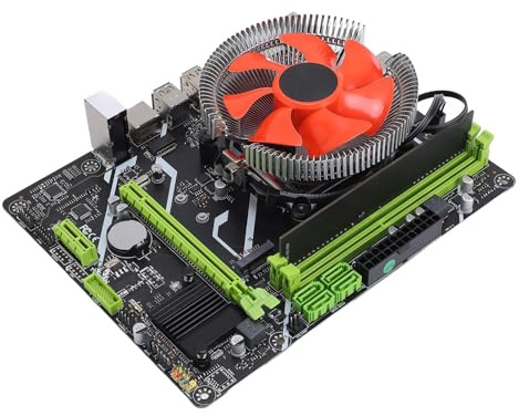GOWENIC Scheda Madre per Computer Desktop Memoria Efficiente a Doppio Canale Alimentazione Stabile per Processore I5 ​​6500 per Giochi, Streaming Dimensioni PCBM ATX