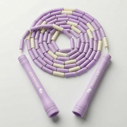 Elevate Rope Perlen-Springseil 3 m verstellbar, Beaded Rope | Segmentiertes Design gibt Rhythmus-Feedback, verhakt nicht, ideal für Footwork, Tempo und Cardio, gratis Trainings-App