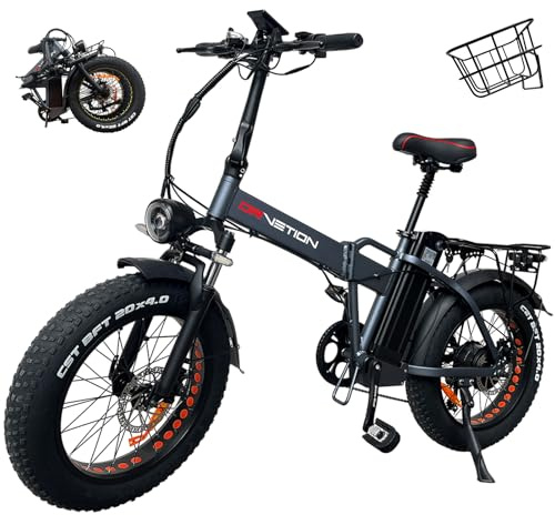 Drvetion E-Bike Klapprad 20 Zoll Fatbike herausnehmbarer 48V Akku Pedelec | elektrofahrrad leicht 20Ah/15AH 25km/h 250W 100NM 100-130km Reichweite 7 Gang Schaltung Pendelfahrten in Stadt IP65 AT20PRO