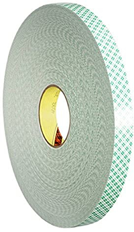 3M 4032 Doppelseitiges PU-Schaumstoff-Klebeband, 50 mm x 66 m, 0.8mm, Beige (5-er Pack)