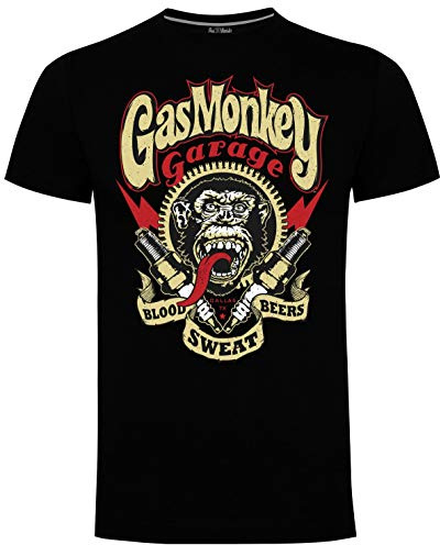 Gas Monkey Garage T-Shirt Sparkplugs Black-4XL