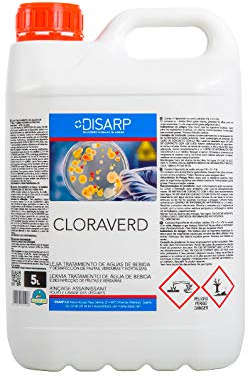 CLORAVERD SOLUCIÓN DE HIPOCLORITO APTA PARA USO ALIMENTARIO ENVASE 5L