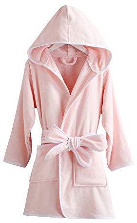 Taigoodella Ragazza Vestaglia con Cappuccio Spugna Robes per i Bambini Piscina Doccia Accappatoio