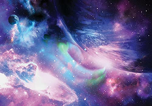 Fototapete Kosmos Kinderzimmer Galaxy Galaxie Weltall Vlies Tapete Latexdruck UV-Beständig Geruchsfrei Hohe Auflösung Montagefertig (13867, V8 (368x254 cm) 4 Bahnen)