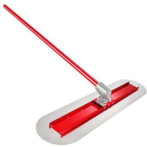 Vevor Maurerkelle 1200 x 300 mm, Betonkelle aus Stahl, Maurerkelle mit 3 Griffen, 1,8 m, Gipskartonkelle mit verstellbarer Halterung, glatte Oberfläche, Glätten