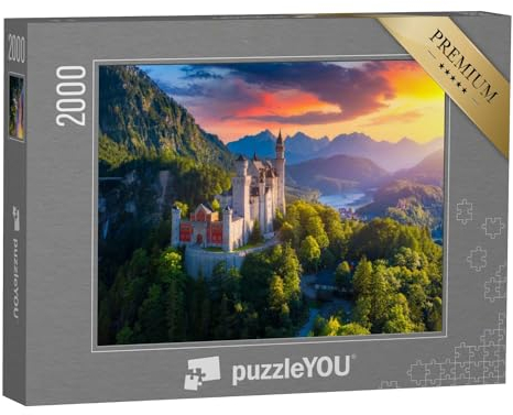 puzzleYOU: Puzzle 2000 Teile „Schloss Neuschwanstein bei Füssen, Bayern“ – aus der Puzzle-Kollektion Schloss Neuschwanstein