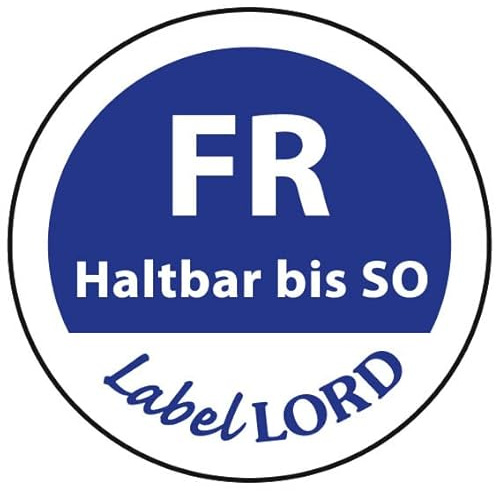 Labellord Tagesetiketten FRHaltbar bisAqua Label, 500 Stück