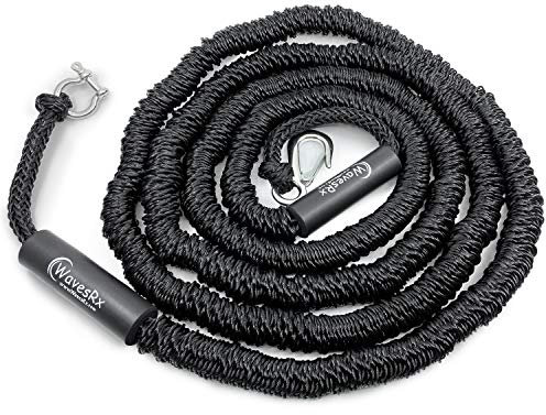 AnchorMate Bungee Line 14-50 Ft| Boat Bungee Dock Lines for Boats, PWCs & Kayaks | Absorbs Shock from Swells & Wind, Prevents Anchor Dislodging | Perfect for Anchoring, Mooring & Tethering