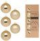 Weihnachtskugeln Glas 6cm x 20 Stück in Kartonbox Christbaumkugeln Set Brokatgold