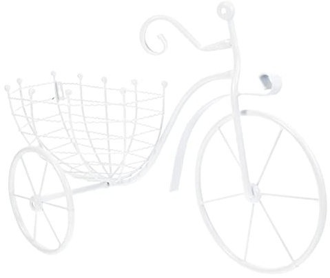Yardenfun Metallo Bicicletta Fioriera Bici Fioriera Bici Per Fiori A Parete Bianco In Ferro A Di In Casa Appendere Appendiabiti Decorazione Disposizione Bici Porta Piante Fioriera Bici