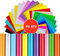 Heat Image Transfer Vinyl Paper Iron On HTV Vinyl for Cricut All Cutter Machine Colour T Shirt Fabric, 24 Colors 12x10”