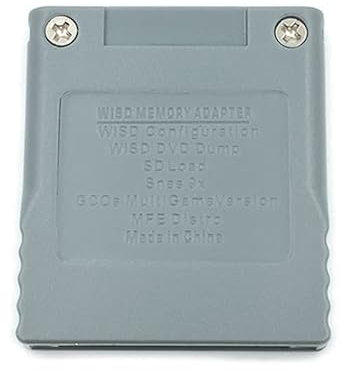 YANHAO [Video game parts] 2Pcs SD Flash WISD Memory Card For Nintendo Wii Adaptor Converter Adapter Card Reader For Wii GC GameCube Game Console [Replace]