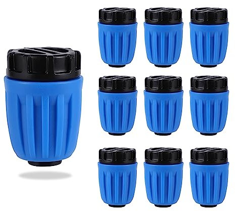 Bouchon De Tuyau D'irrigation Goutte - à - Goutte Bleu 1/2 pour Tuyaux D'irrigation De 1/2 (16mm) (diamètre Extérieur 0620 diamètre Intérieur 0520). Pouces) (10 Pièces Bleu)