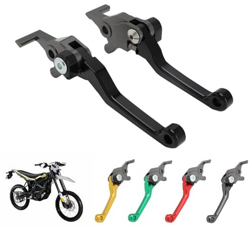 IUVWISN Sur Ron Bremshebel für Ultra Bee Pivot verstellbar Surron UltraBee Bremshebel Set CNC Aluminium Edelstahl Schwarz