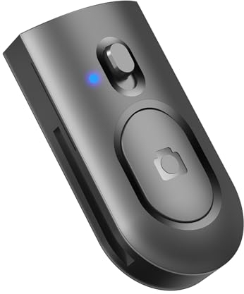 Bluetooth Remote Shutter, Remote Control 10m Hands-Free Compatible with iPhone, Samsung, Smartphones and Tablets