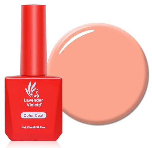 Lavender Violets 15ml Gel Nail Polish Milk Pink Colour UV LED Soak Off Nail Lamp Curing Manicure Pedicure Larger Content Neighbor Girls A0067