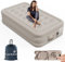 Luxchoice Luftbett 1 Personen Luftmatratze Selbstaufblasend mit Tragbare Pump und Anti-Verschleiß und Anti-Lärm Premium Fabric Aufblasbare Matratze Gästebett für Camping oder Heimgebrauch