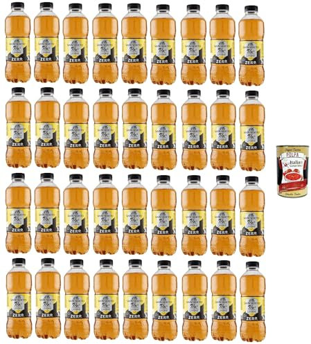 San Benedetto Thè Limone zero 36x 500ml, Eistee The' Zitrone ohne Zucker PET Einweg, ice tea erfrischend, Ohne Konservierungsstoffe und künstliche Farbstoffe + Italian Gourmet polpa 400g