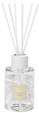 Hassett Green London - Lavender Vanilla - Large Fragrance Oil Reed Diffuser - 200ml Glass Bottle with 6 Thick Fibre Reeds - Packaging-Free